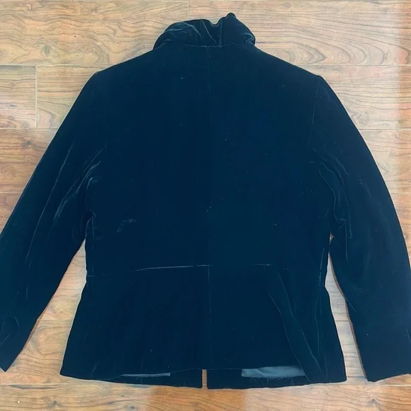 Lafayette 148 Black Silk Blend Jacket Coat - Picture 10 of 10